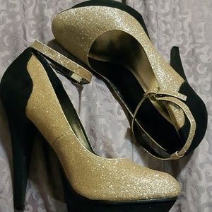 Michael Antonio glitter stilettos